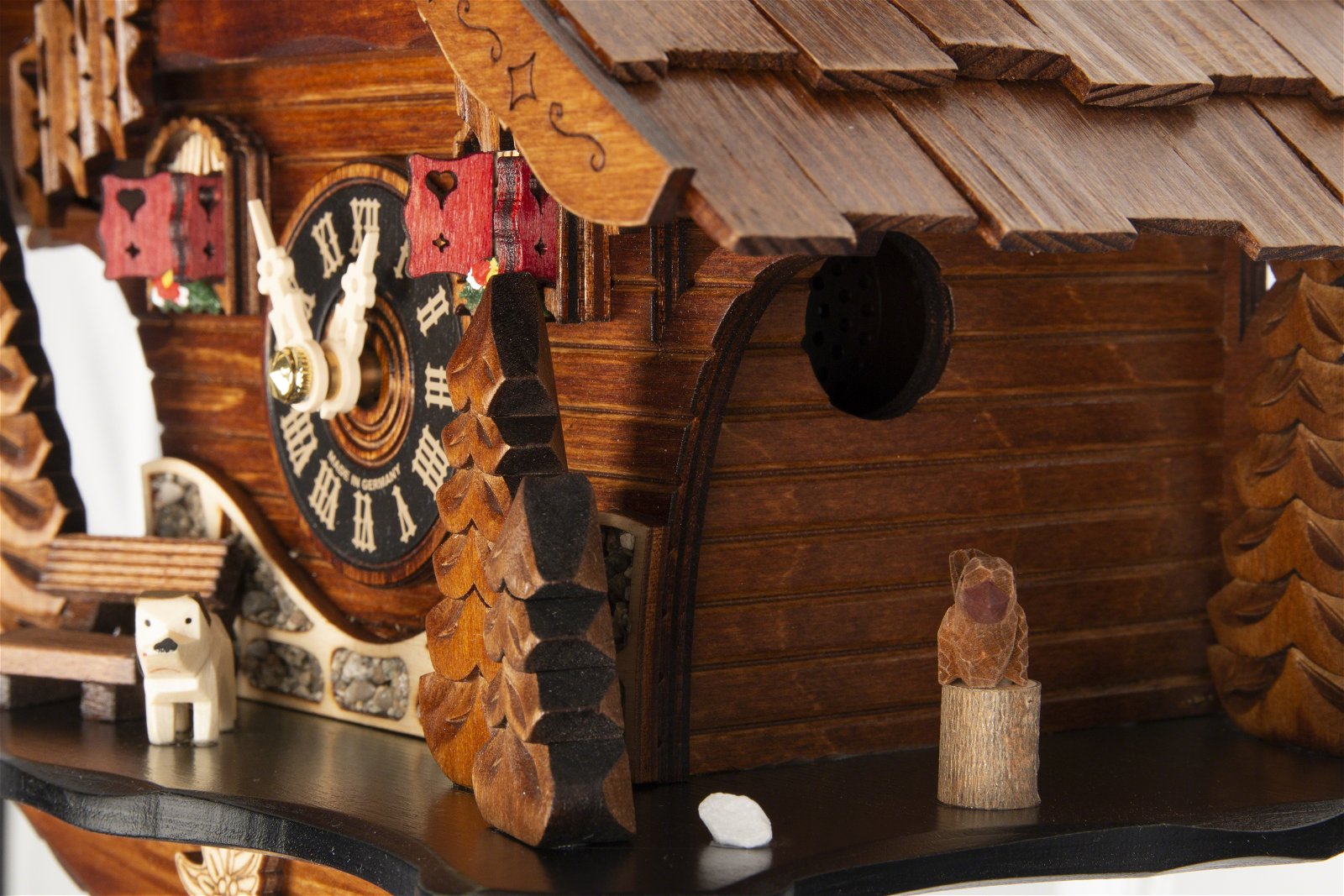 Kuckucksuhr Quarz-Uhrwerk Chalet-Stil 25cm von Engstler