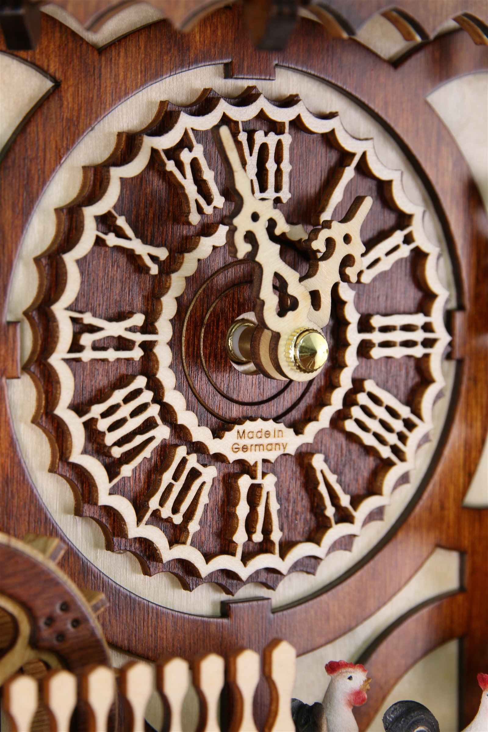 Kuckucksuhr Quarz-Uhrwerk Chalet-Stil 45cm von Trenkle Uhren
