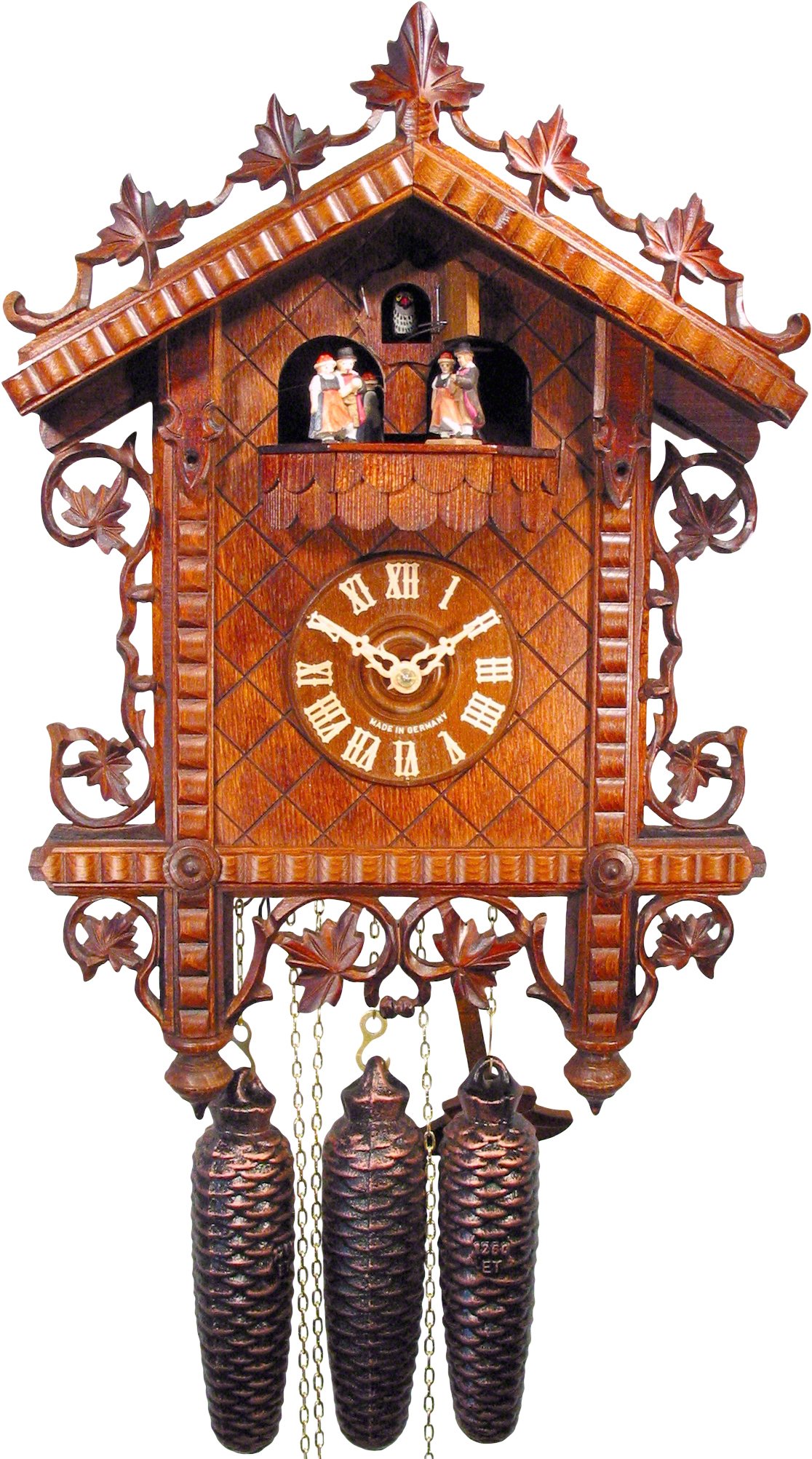 Antike Nachbildung 8-Tages-Uhrwerk 36cm von August Schwer