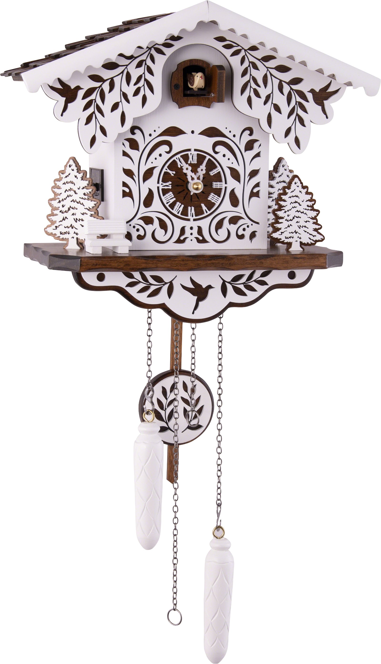 Kuckucksuhr Quarz-Uhrwerk Chalet-Stil 26cm von Engstler
