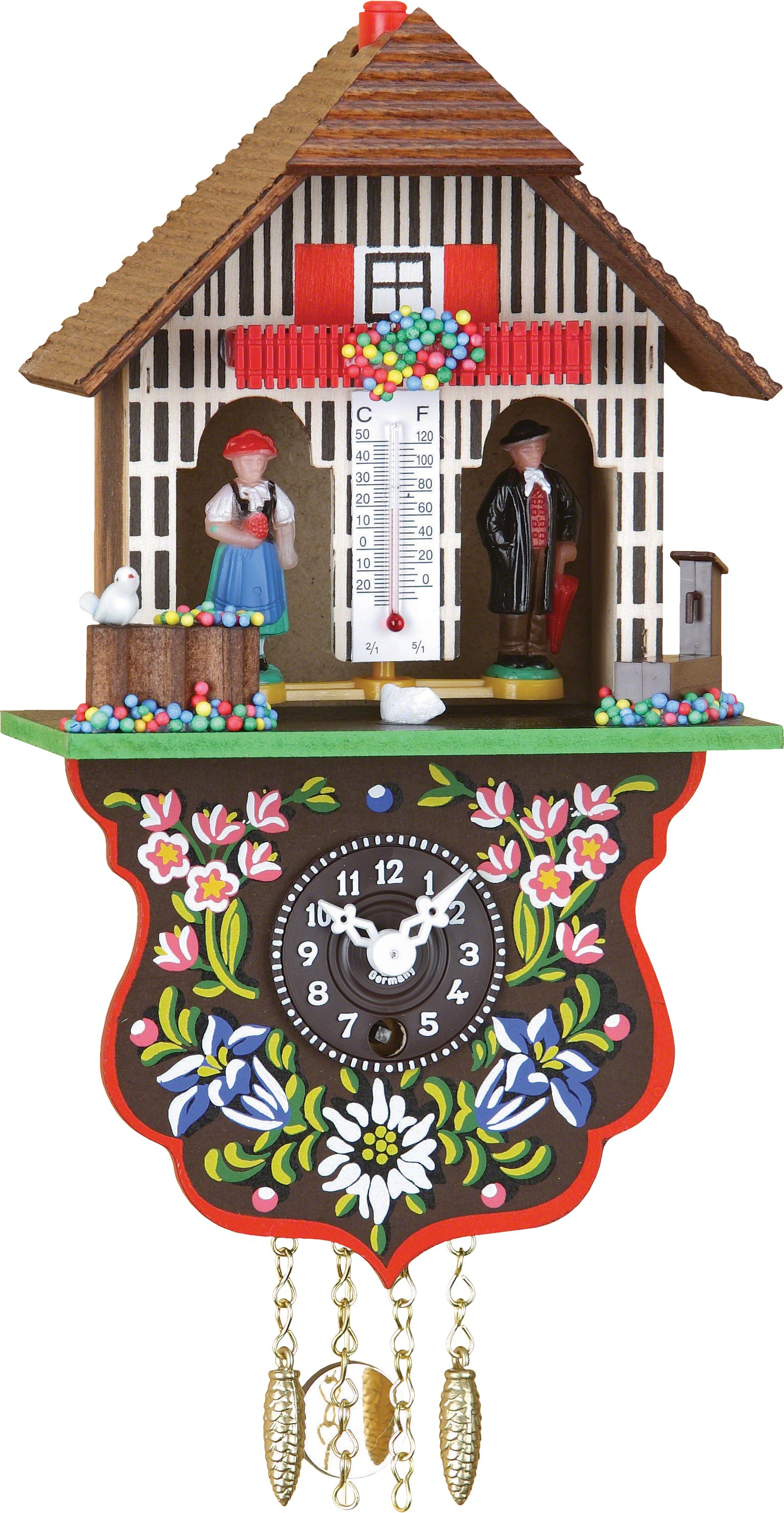 Kuckucksuhr Quarz-Uhrwerk Schwarzwälder Pendeluhr 21cm von Trenkle Uhren